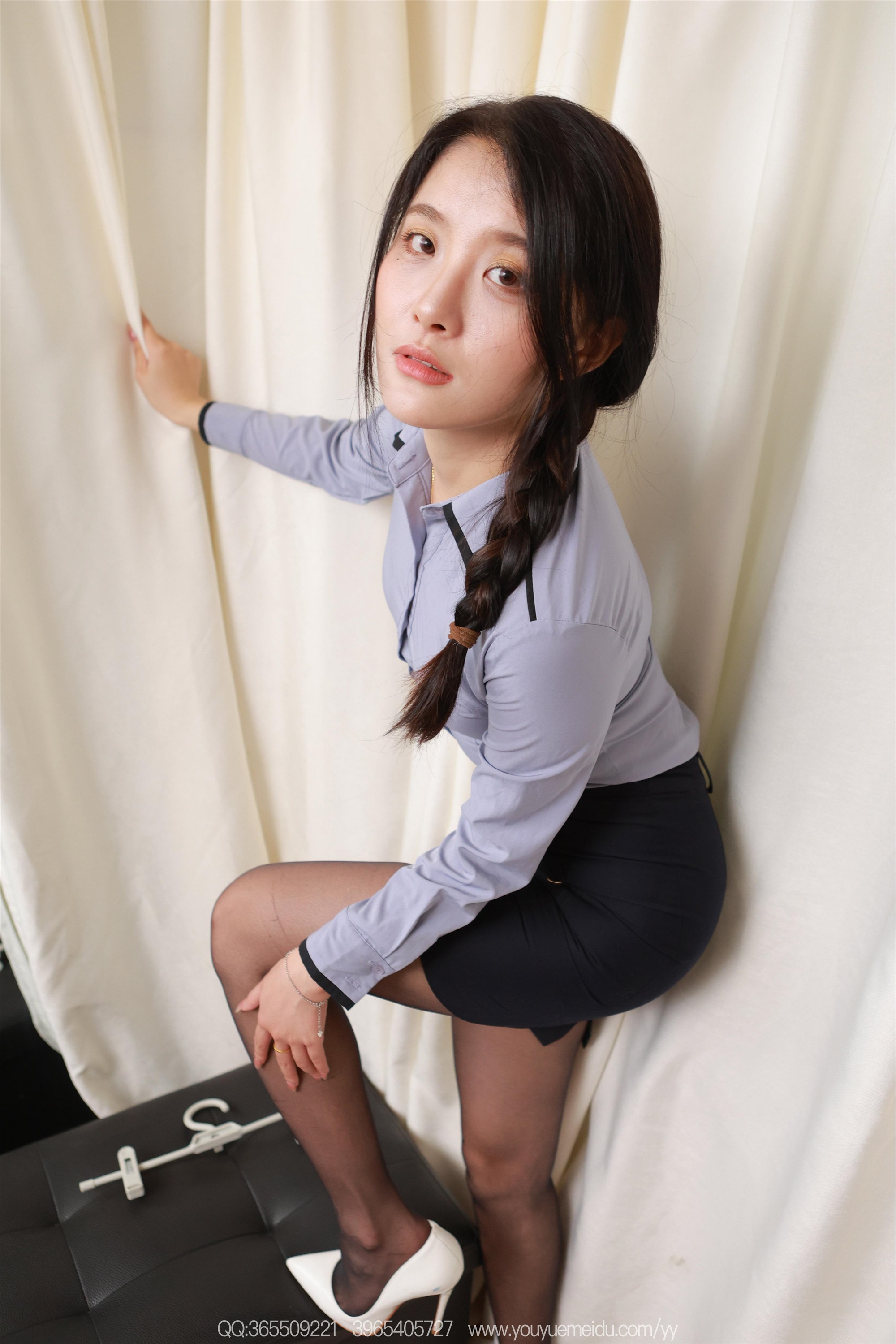 IESS异思趣向  2025.09.08 丝享家 2152 婉萍《小辫子OL制服》